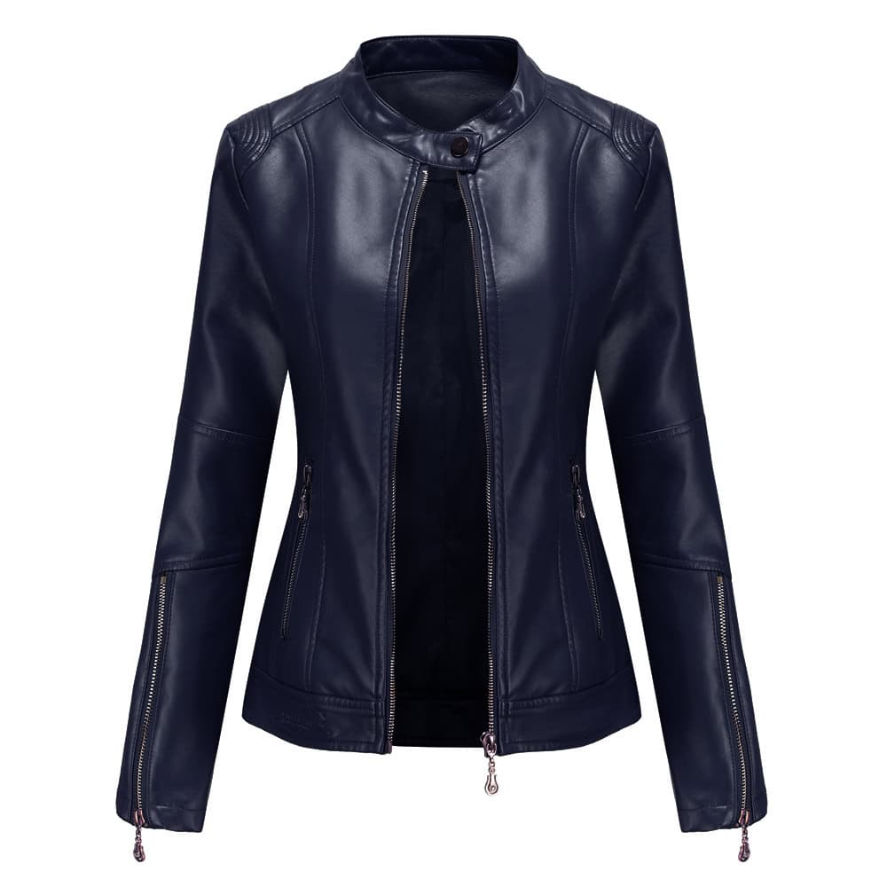 Veste en cuir femme. Veste nouvelle tendance femme F258-03