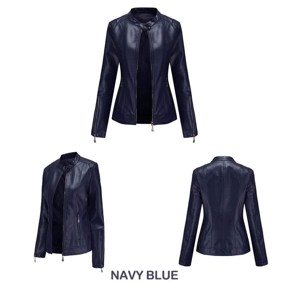 Veste en cuir femme. Veste nouvelle tendance femme F258 Demo 012