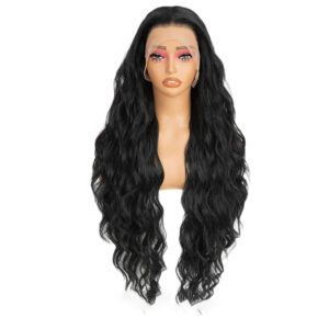 Lace wig en fibre de soie bio ondulé 13x4 ALW 303-1B-03