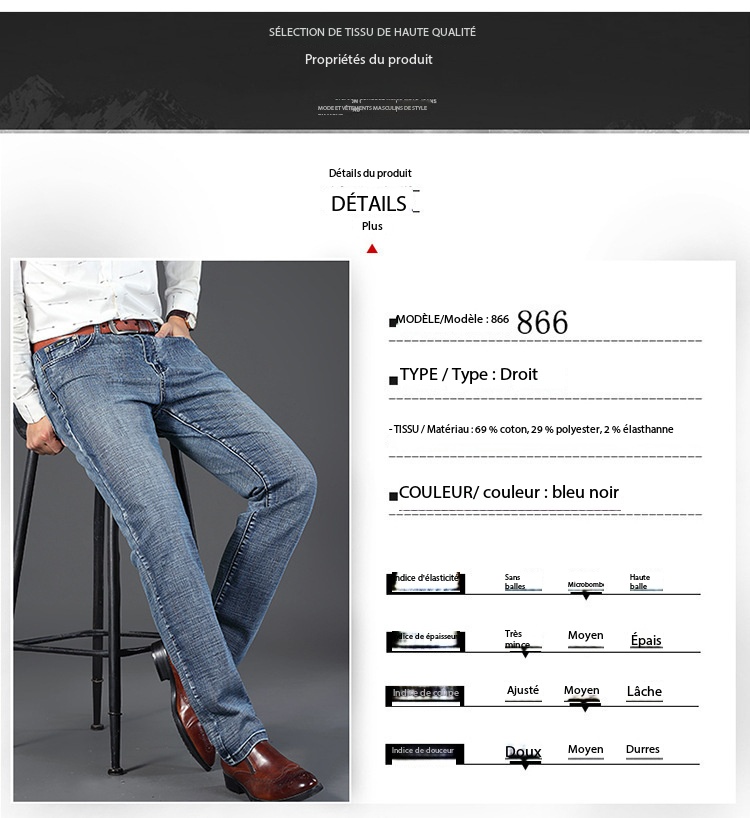 Men's Stretch Denim Jeans 816 Demo 003