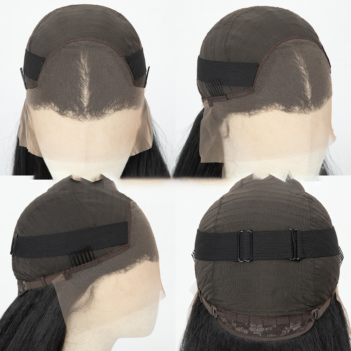 High-protein organic silk fiber wig, Afro style, ALW-001-04