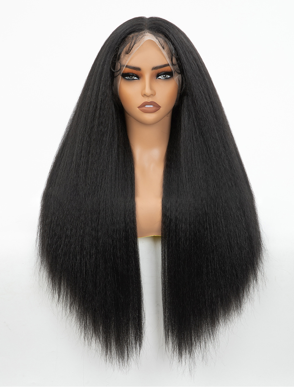 High-protein organic silk fiber wig, Afro style, ALW-001-Demo 01