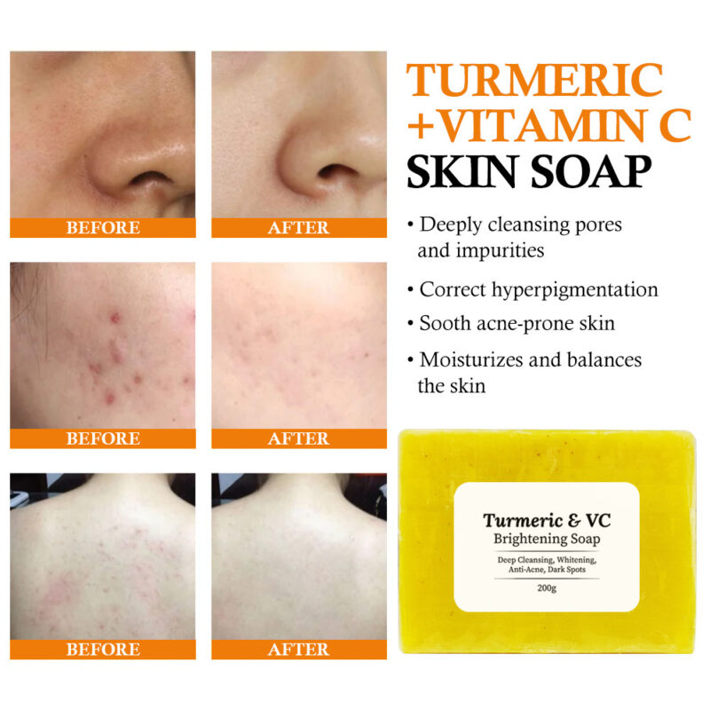 Savon au curcuma, illumine le teint, effet glow BC 002 new Demo 004