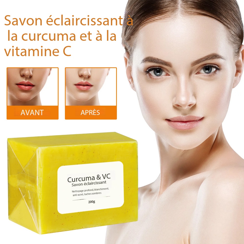 Turmeric soap, brightens the complexion, glow effect BC002 Demo 03