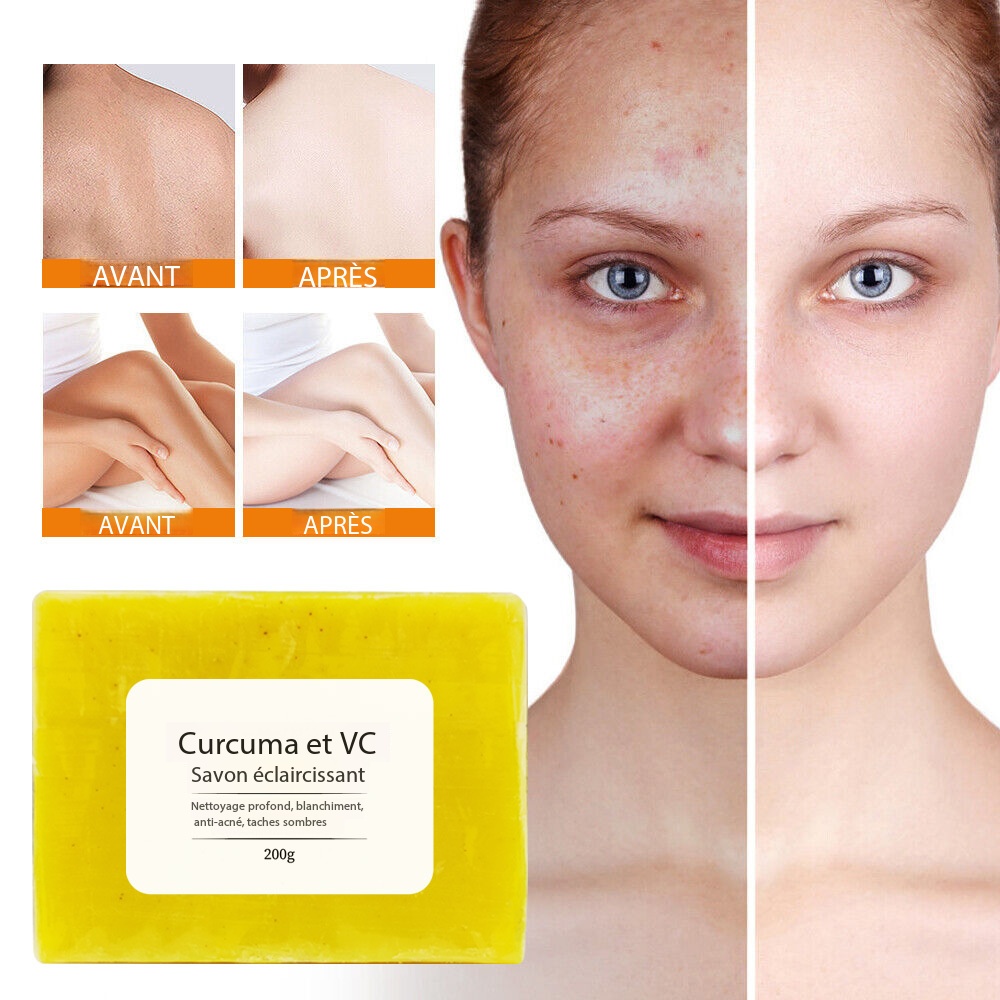 Turmeric soap, brightens the complexion, glow effect BC002 Demo 05