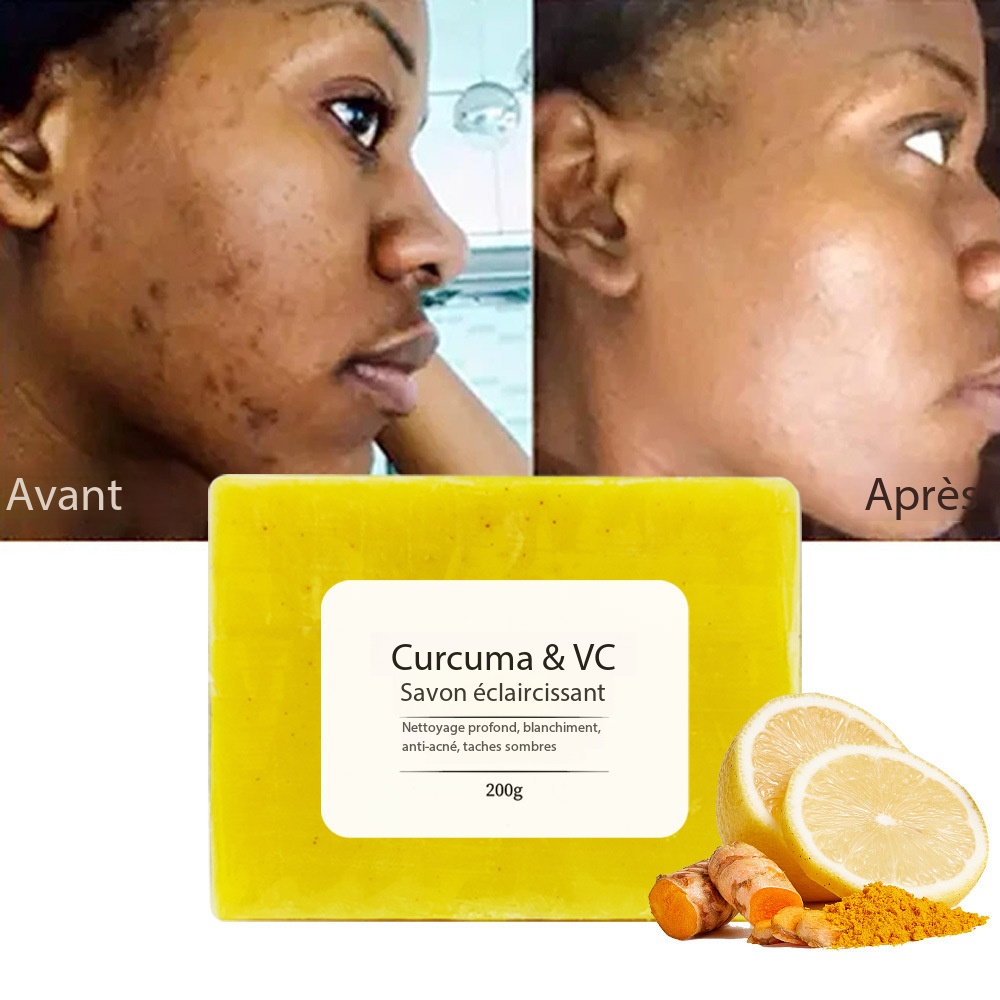 Turmeric soap, brightens the complexion, glow effect BC002 Demo 06