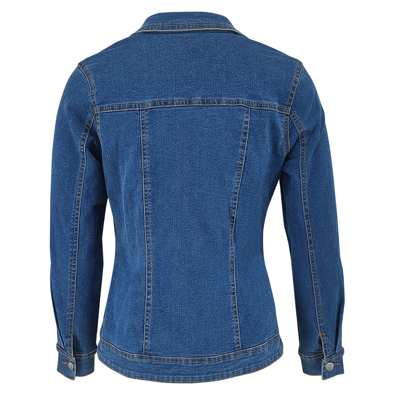 Women's Long-Sleeve Denim Jacket 218619 Demo 018