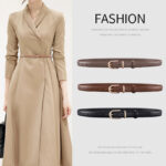Ceinture cuir pour femmes, ceinture en cuir de vachette 2002-01