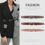 Ceinture cuir pour femmes, ceinture en cuir de vachette 2002-04