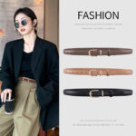 Ceinture cuir pour femmes, ceinture en cuir de vachette 2002
