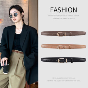 Ceinture cuir pour femmes, ceinture en cuir de vachette 2002