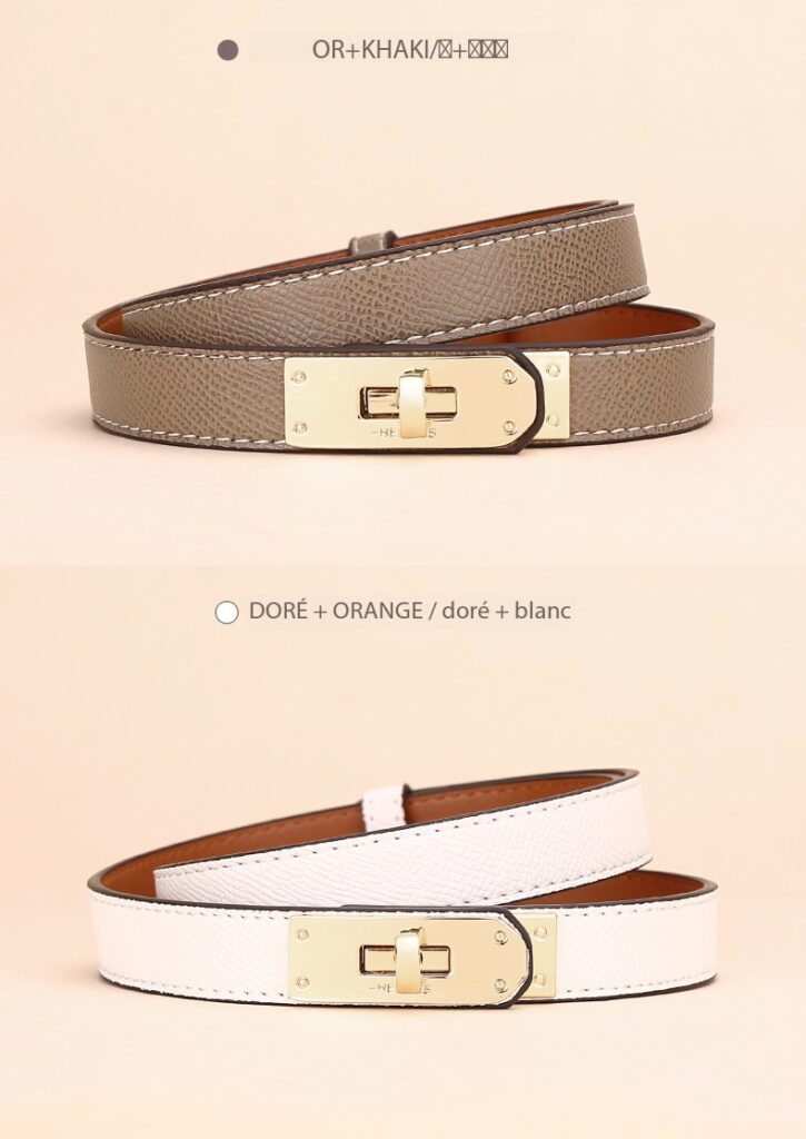 Women's Leather Belt, Slim, High-End AMS Demo 016