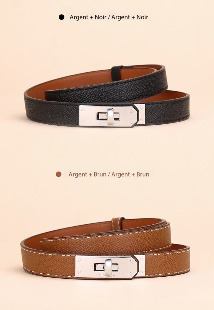 Women's Leather Belt, Slim, High-End AMS Demo 017