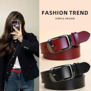 Ceinture en cuir, vintage et polyvalente. haut de gamme 30086