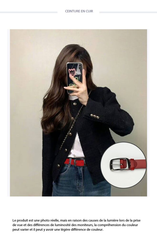 Vintage, versatile leather belt. High-end 30086 Demo 01 