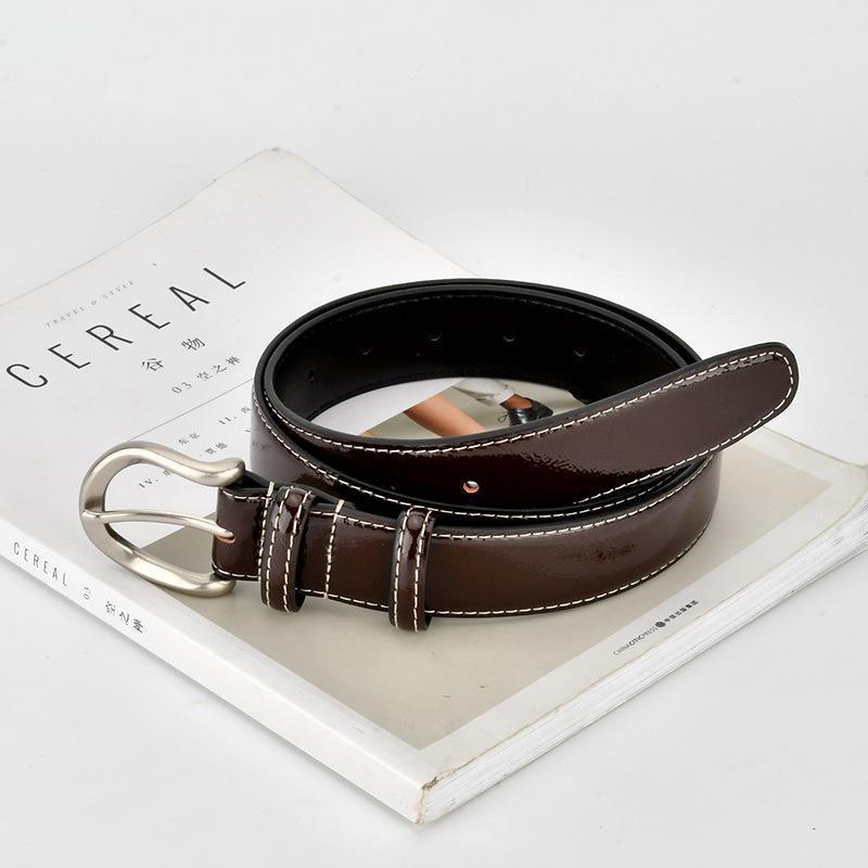 Ceinture vintage en cuir vintage haut de gamme, mixte 38026-05 Ceinture vintage en cuir vintage haut de gamme, mixte 38026-05