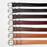 Ceinture vintage en cuir vintage haut de gamme, mixte 38026-07