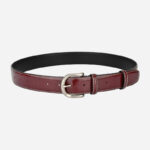 Ceinture vintage en cuir vintage haut de gamme, mixte 38026-Café rouge
