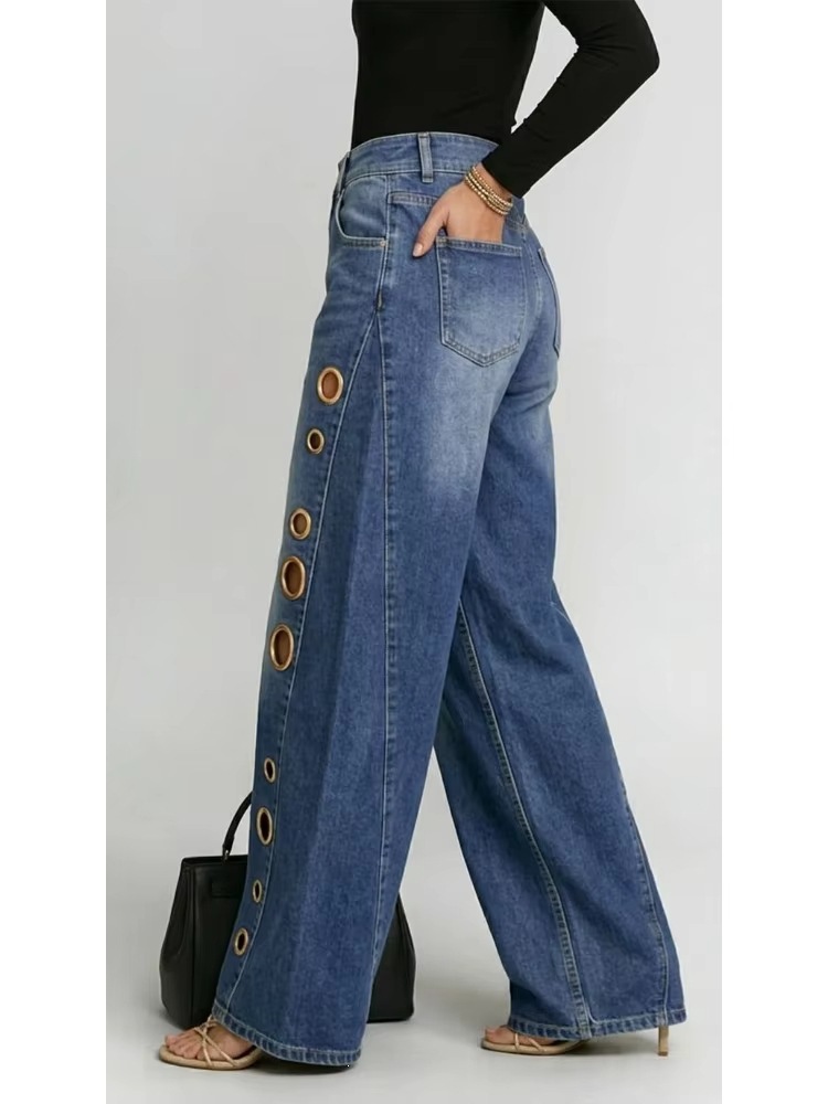 Women's Jeans with Metal Eyelets BV0757 Demo 07