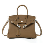 Sac Birkin cuir, haut de gamme, grande capacité 000BK Boucle en argent Weimaraner