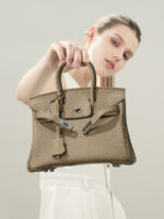 Sac Birkin cuir, haut de gamme, grande capacité 000BK n Demo 002