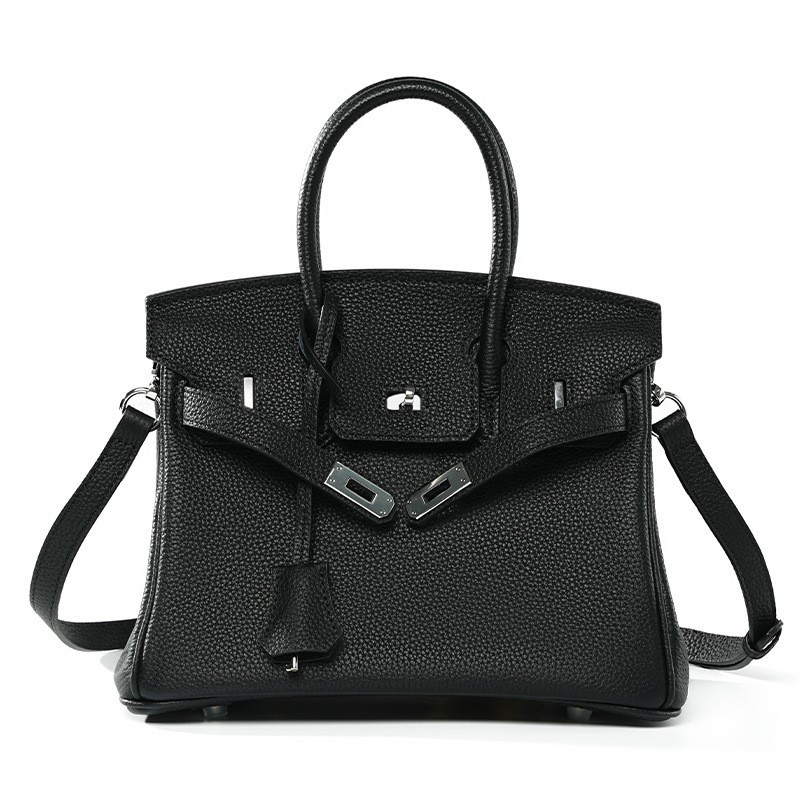 Sac Birkin cuir, haut de gamme, grande capacité 000BK n Demo 005