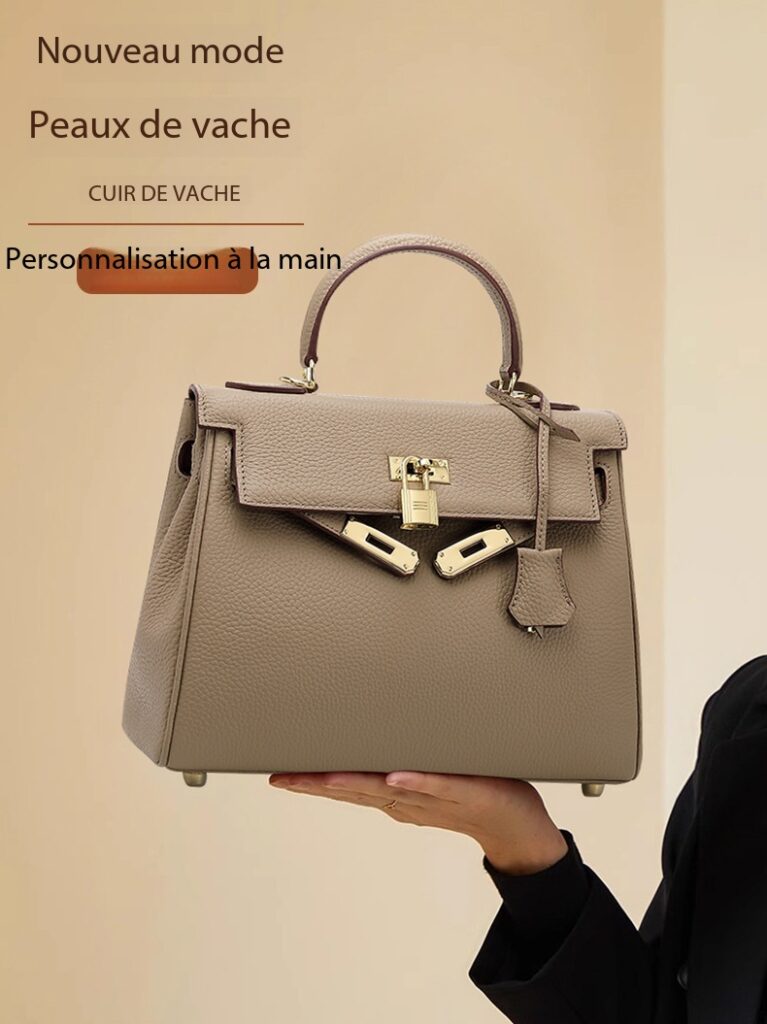 High-End Kelly Bag, Genuine Traditional Leather, KL Demo 001