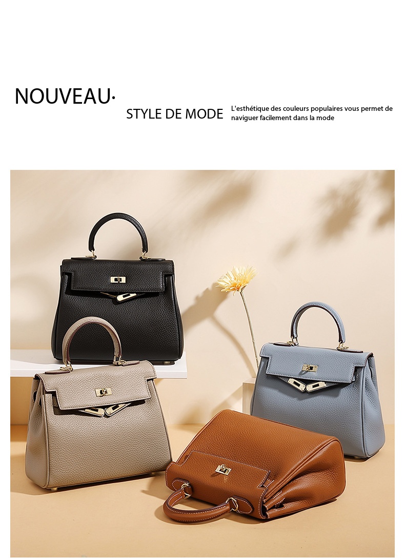 High-End Kelly Bag, Genuine Traditional Leather, KL Demo 0013