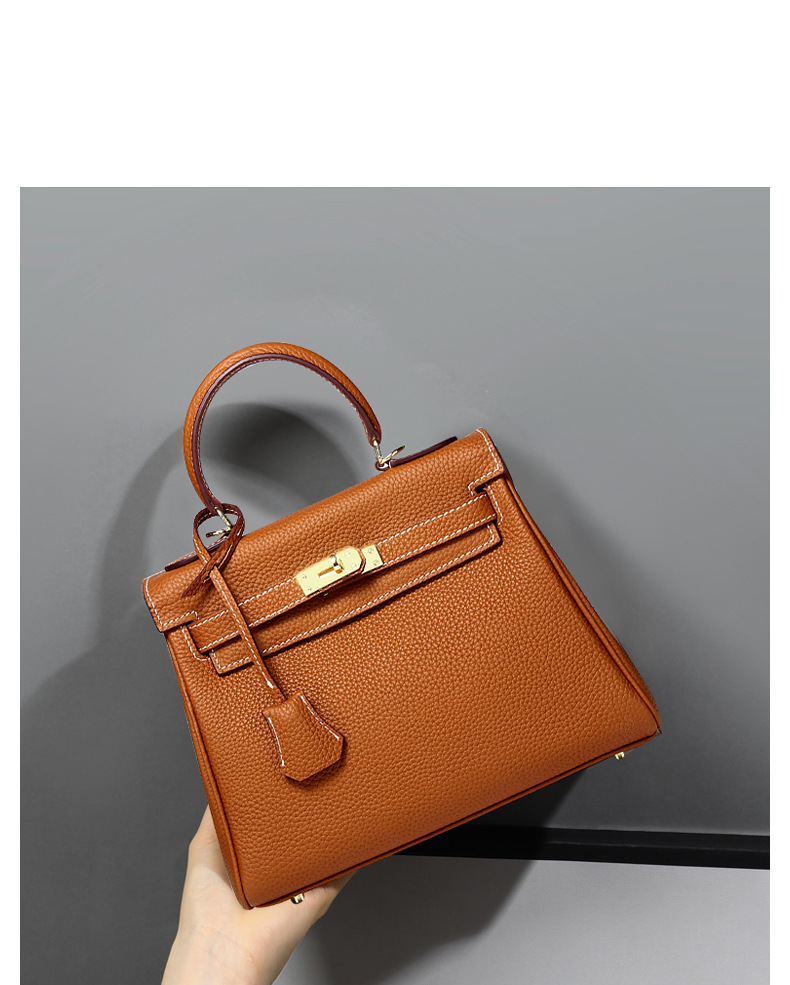 High-End Kelly Bag, Genuine Traditional Leather, KL Demo 0015