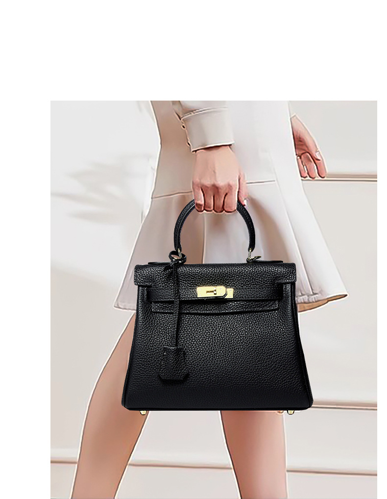 High-End Kelly Bag, Genuine Traditional Leather, KL Demo 0019