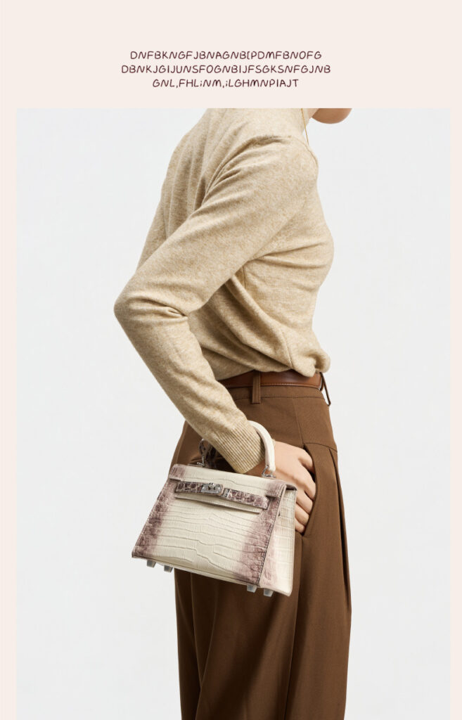 High-quality leather Kelly bag with crocodile pattern GY8328 Demo 0018