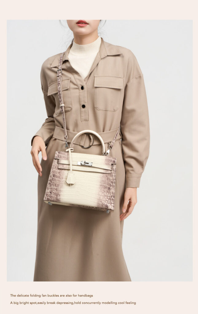 High-quality leather Kelly bag with crocodile pattern GY8328 Demo 0019