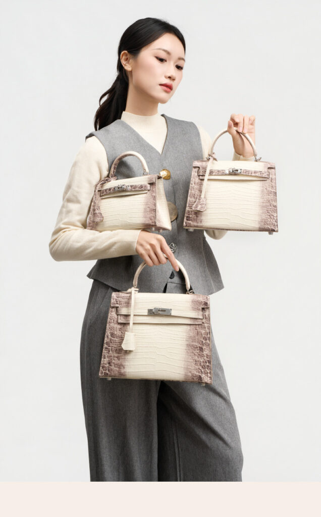 High-quality leather Kelly bag with crocodile pattern GY8328 Demo 0022
