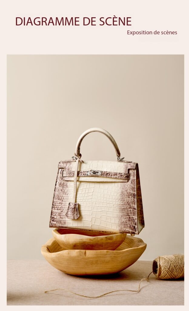 High-quality leather Kelly bag with crocodile pattern GY8328 Demo 0023