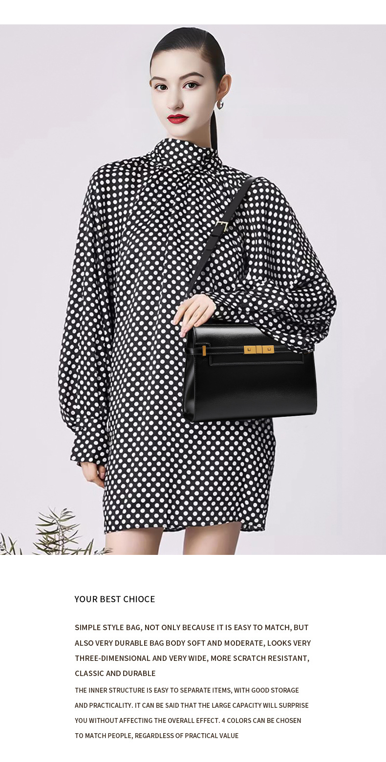 Sac Manhattan en cuir, Sac vintage sophistiqué Manhattan Demo 002