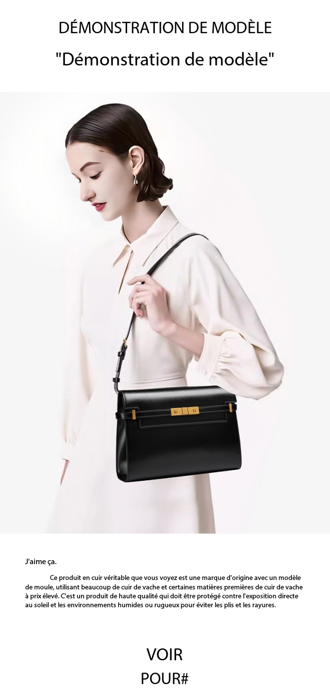 Sac Manhattan en cuir, Sac vintage sophistiqué Manhattan Demo 009
