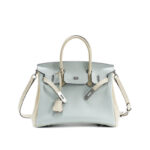 Sac à main Kelly Platinum en cuir véritable 00BK-005