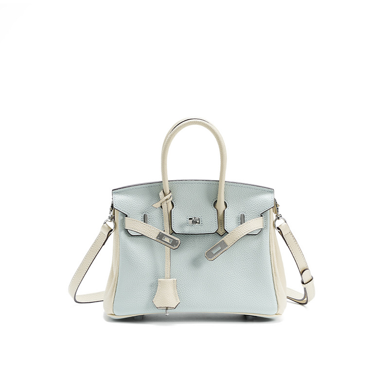 Sac à main Kelly Platinum en cuir véritable 00BK-006