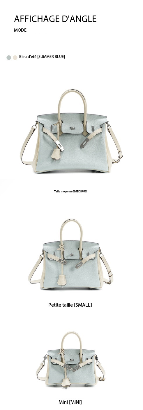 Kelly Platinum Handbag in Genuine Leather 00BK Demo 0018
