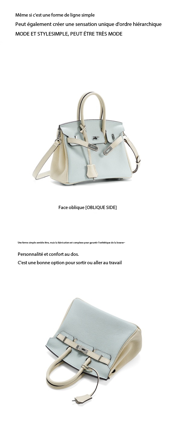 Kelly Platinum Handbag in Genuine Leather 00BK Demo 0019