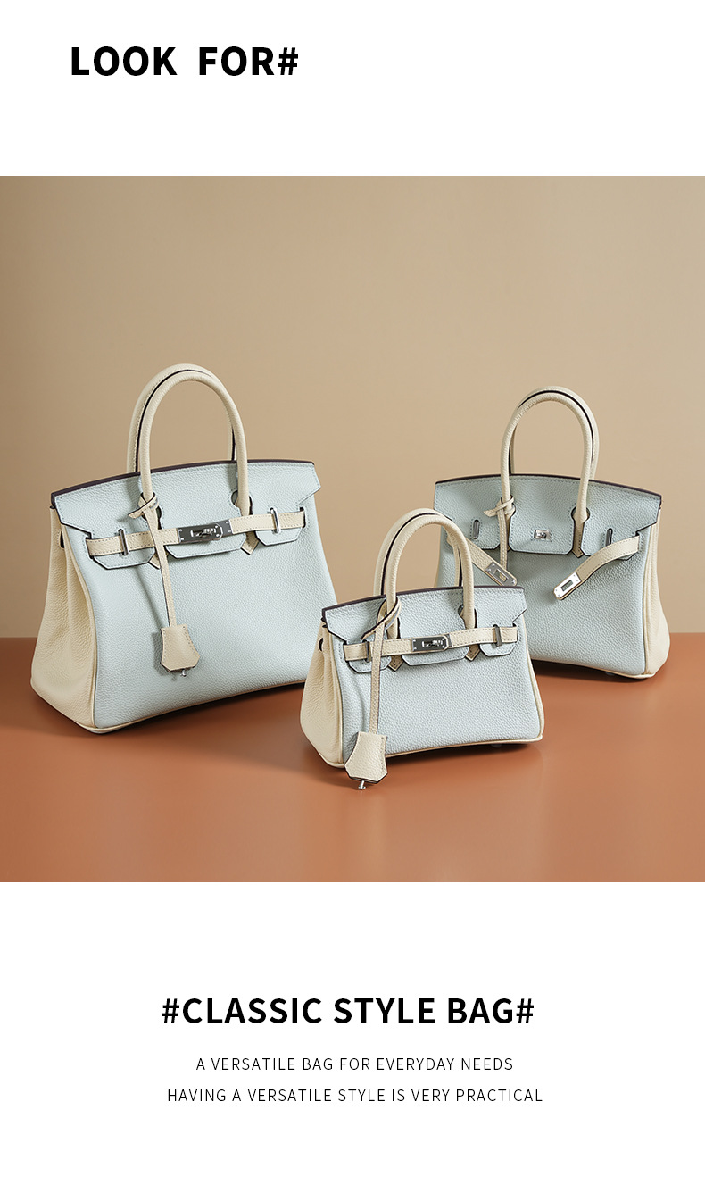 Kelly Platinum Handbag in Genuine Leather 00BK Demo 007