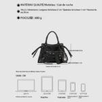 Sac à main cuir femme, sac moto riveté personnalisé riveté 002