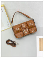 Sac à main cuir femmes, sac à grande capacité IT701-01 Marron clair