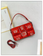 Sac à main cuir femmes, sac à grande capacité IT701-01 rouge
