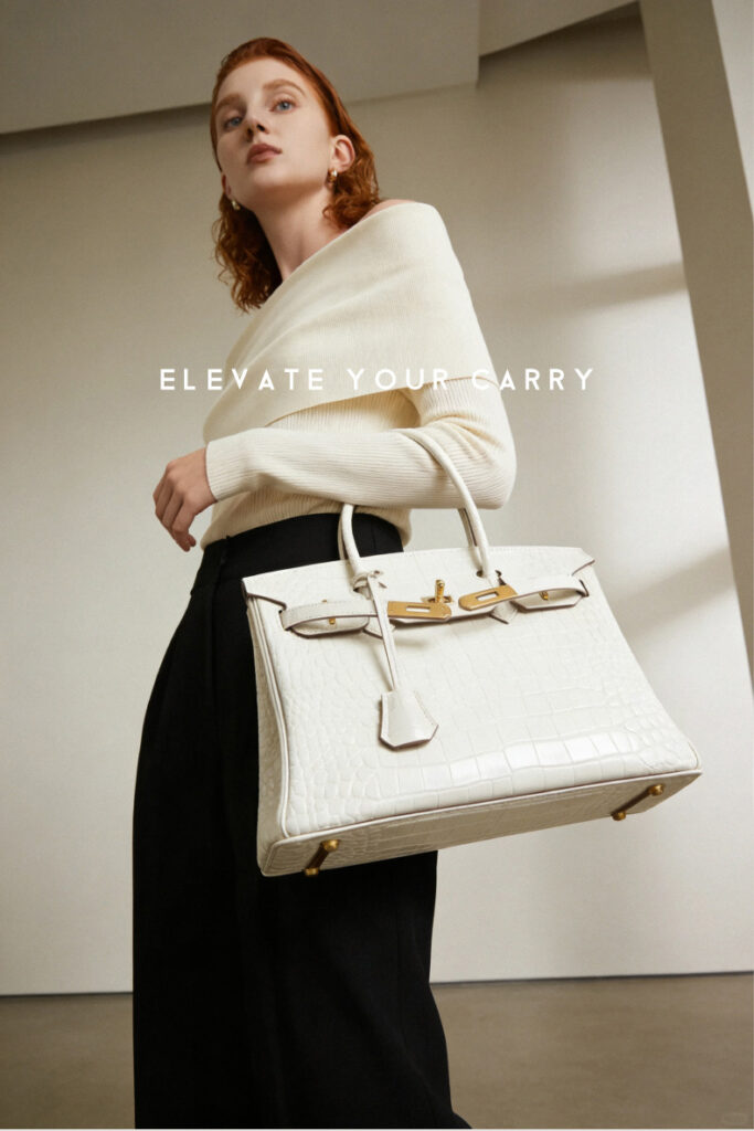 Luxury White Crocodile-Print Leather Women's Handbag KZGYBK 0 Demo 01