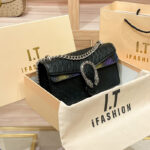 Sac léger luxueuse dionysiaque, haut de gamme 7390-Noir