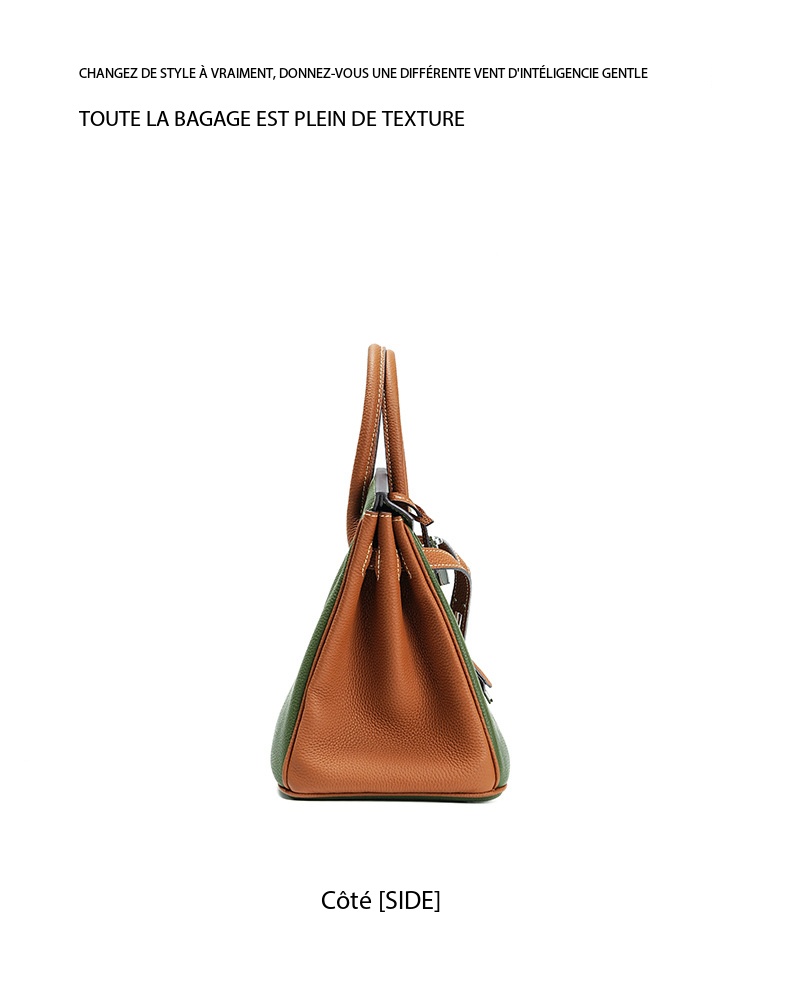 Large, versatile platinum leather bag, 0BK Demo 0020