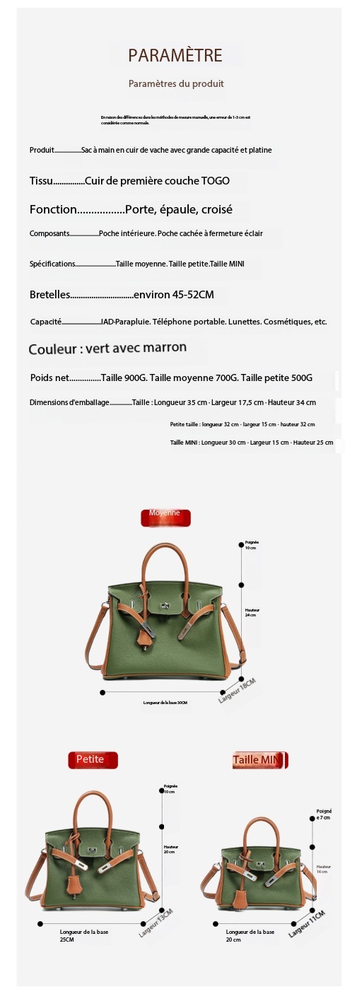 Large, versatile platinum leather bag, 0BK Demo 009