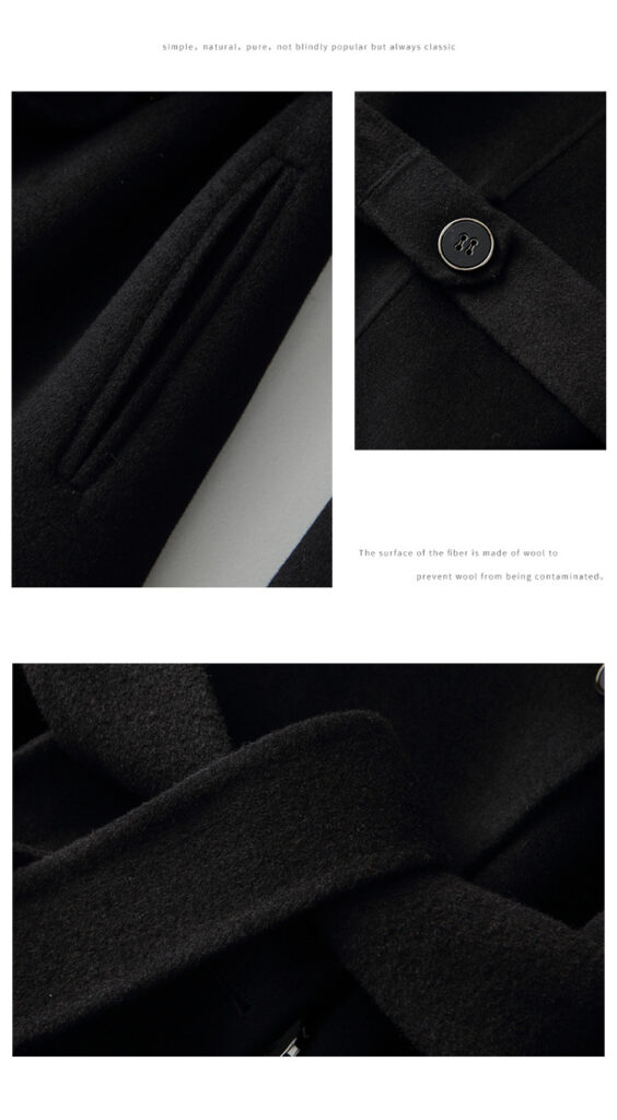 Manteau en cachemire haut de gamme réversible pour femmes D19206 Demo 012
