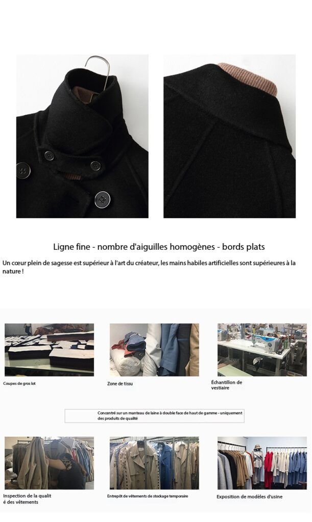 Manteau en cachemire haut de gamme réversible pour femmes D19206 Demo 03
